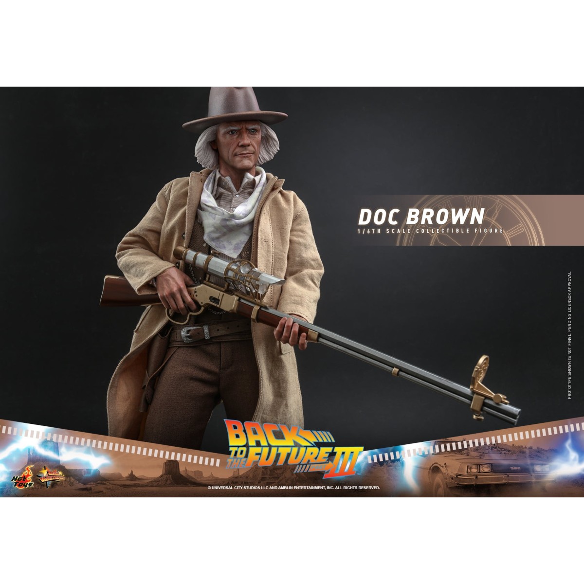 Hot Toys Regreso al Futuro 3 - Doc Brown Obra maestra de la película 1/6