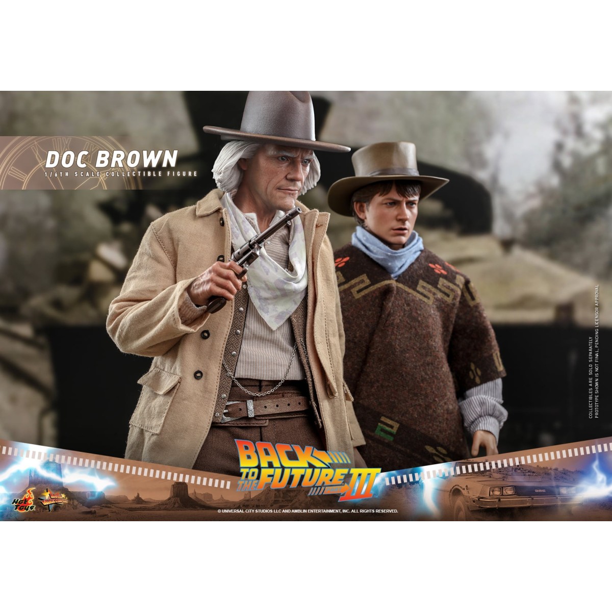 Hot Toys Regreso al Futuro 3 - Doc Brown Obra maestra de la película 1/6