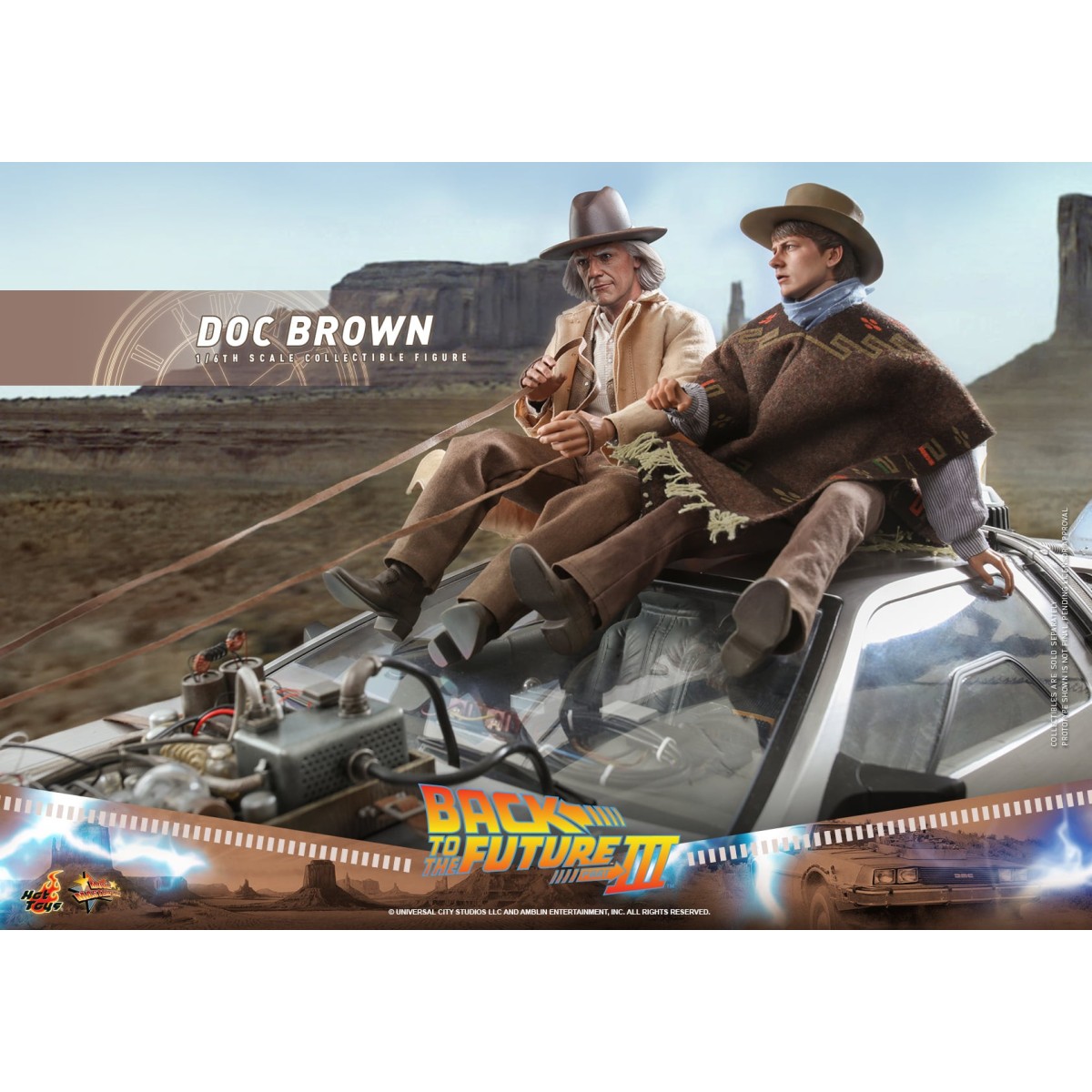 Hot Toys Regreso al Futuro 3 - Doc Brown Obra maestra de la película 1/6