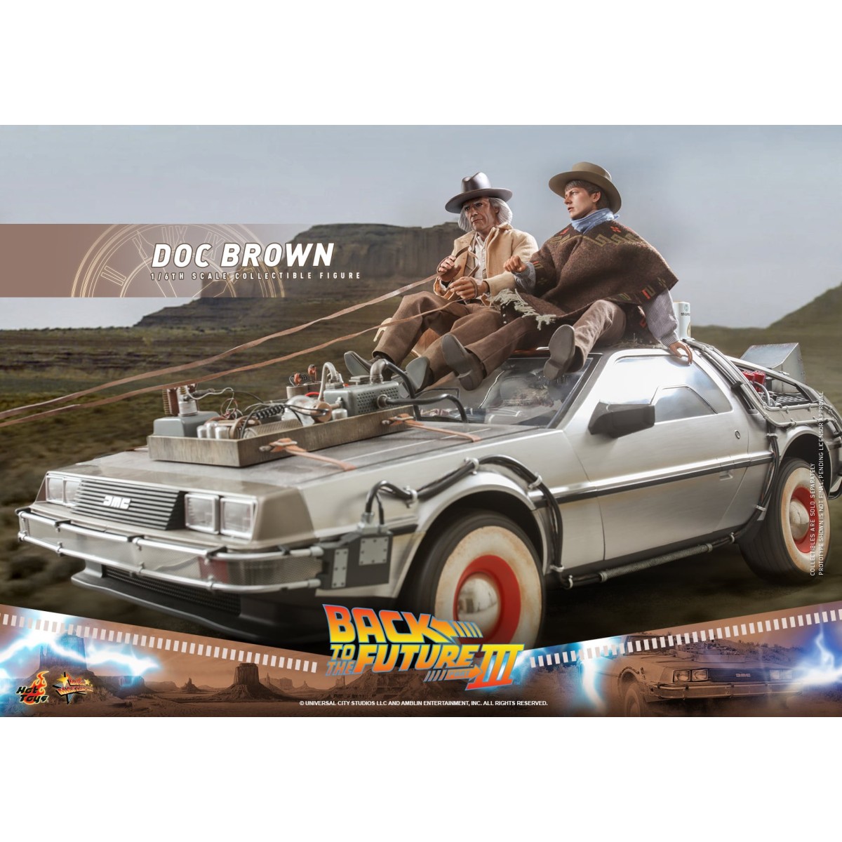 Hot Toys Regreso al Futuro 3 - Doc Brown Obra maestra de la película 1/6