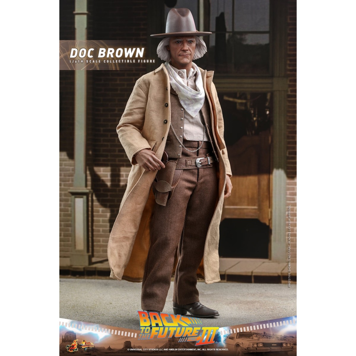 Hot Toys Regreso al Futuro 3 - Doc Brown Obra maestra de la película 1/6