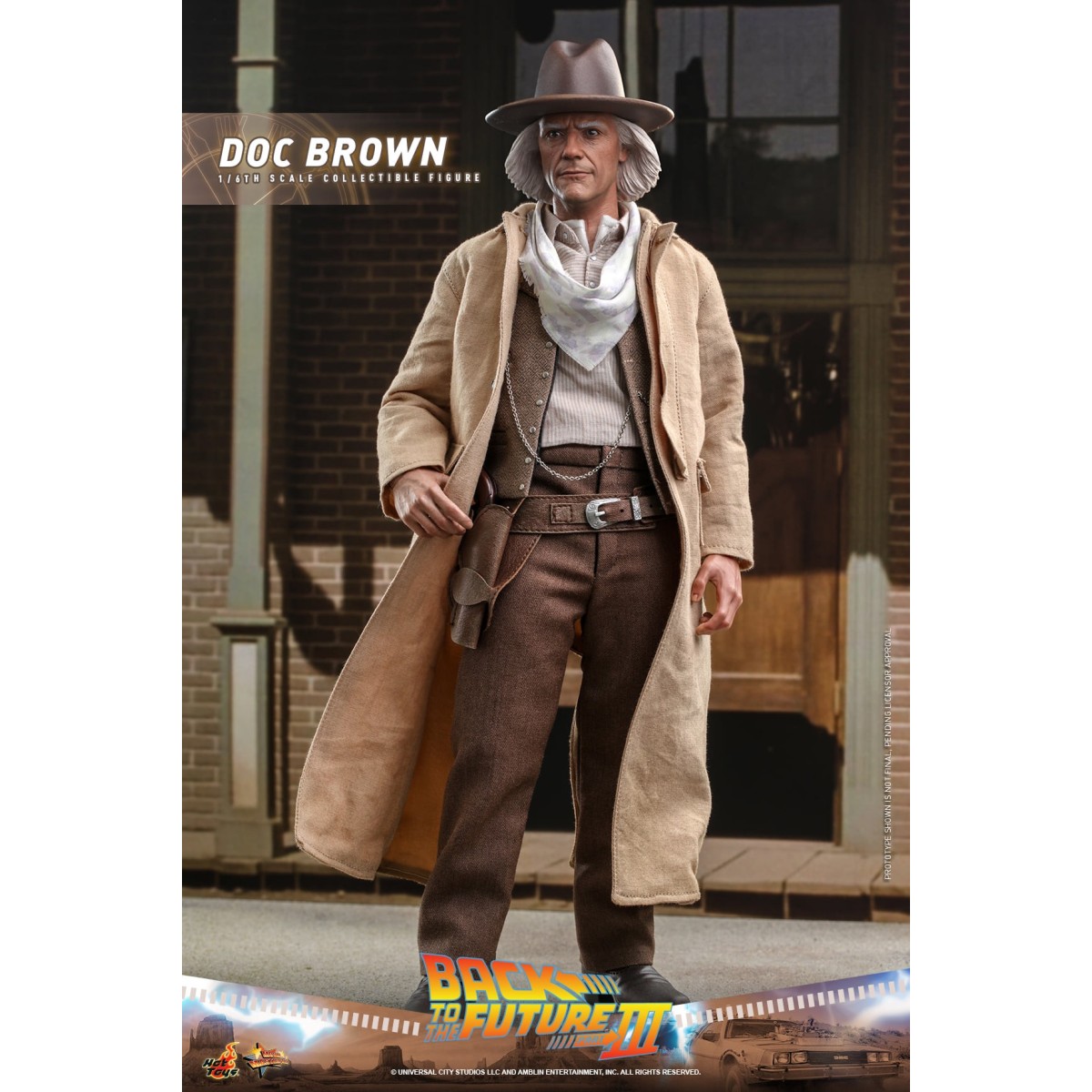 Hot Toys Regreso al Futuro 3 - Doc Brown Obra maestra de la película 1/6