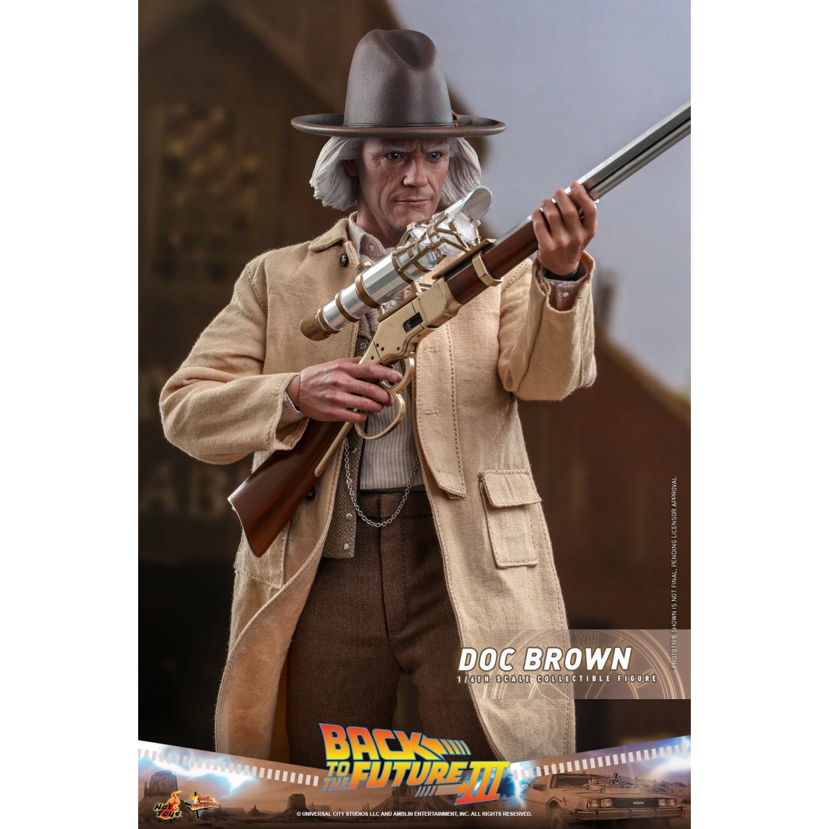 Hot Toys Regreso al Futuro 3 - Doc Brown Obra maestra de la película 1/6