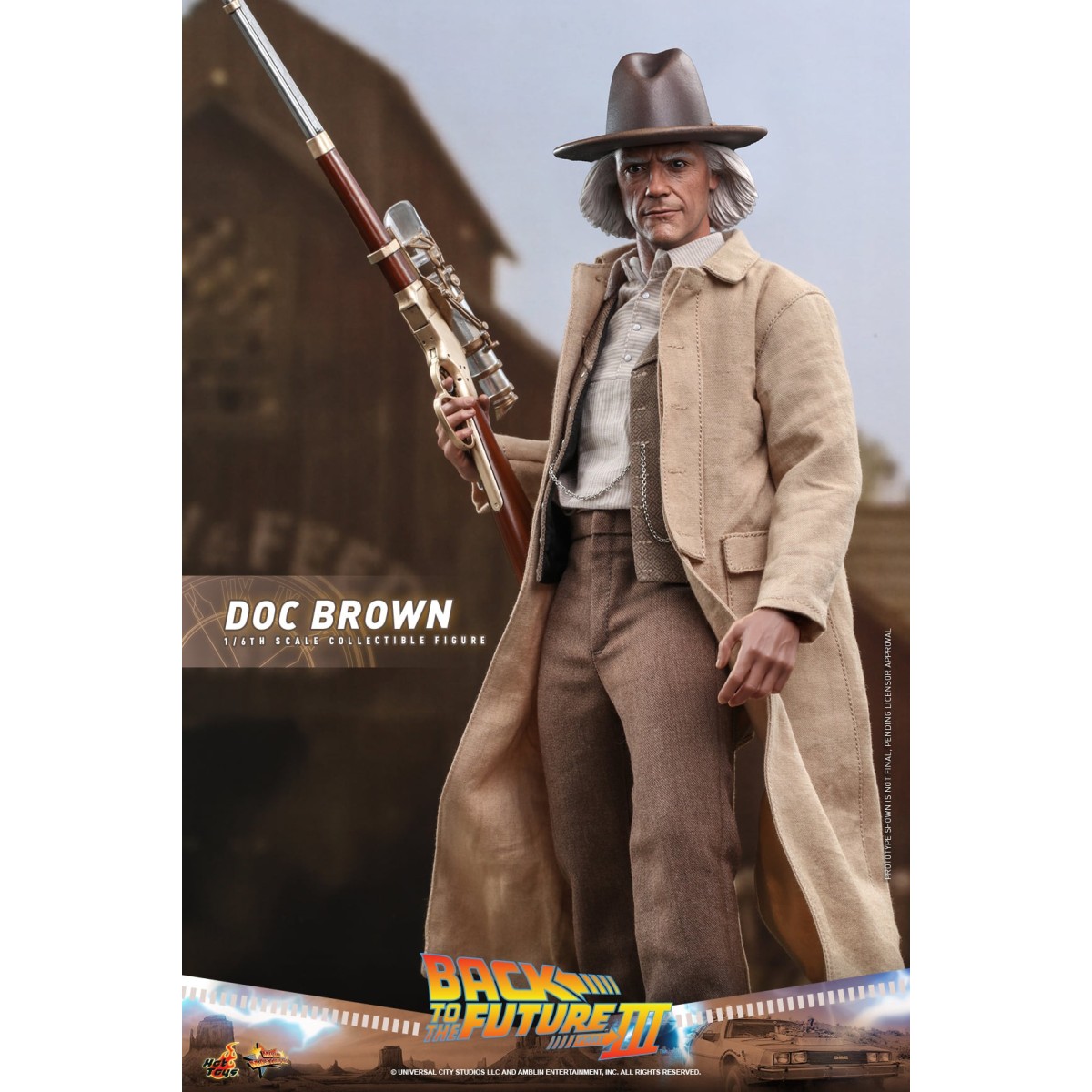 Hot Toys Regreso al Futuro 3 - Doc Brown Obra maestra de la película 1/6