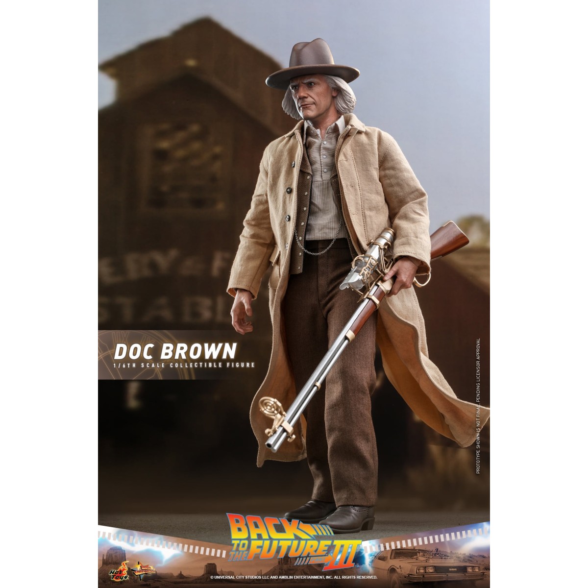 Hot Toys Regreso al Futuro 3 - Doc Brown Obra maestra de la película 1/6