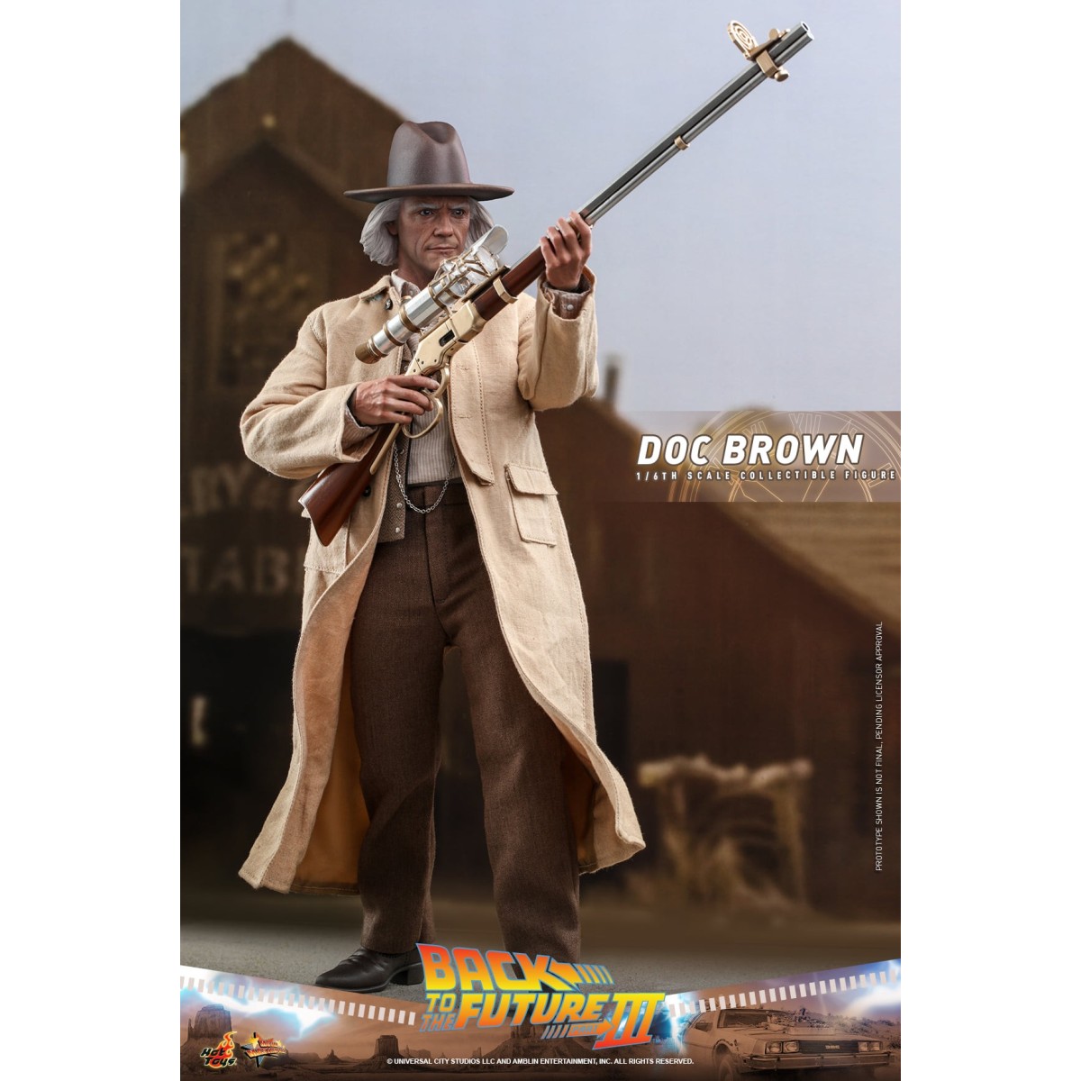 Hot Toys Regreso al Futuro 3 - Doc Brown Obra maestra de la película 1/6