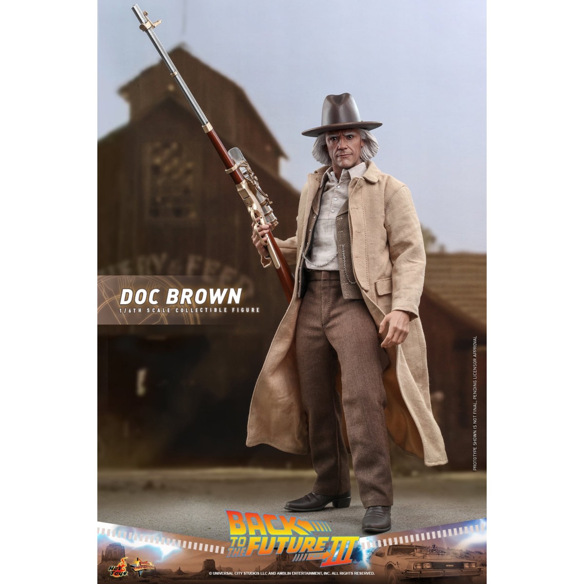 Hot Toys Regreso al Futuro 3 - Doc Brown Obra maestra de la película 1/6