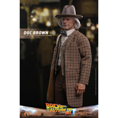 Hot Toys Regreso al Futuro 3 - Doc Brown Obra maestra de la película 1/6