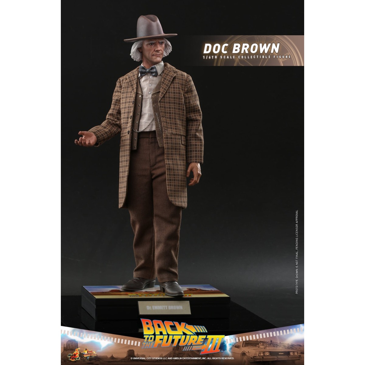 Hot Toys Regreso al Futuro 3 - Doc Brown Obra maestra de la película 1/6