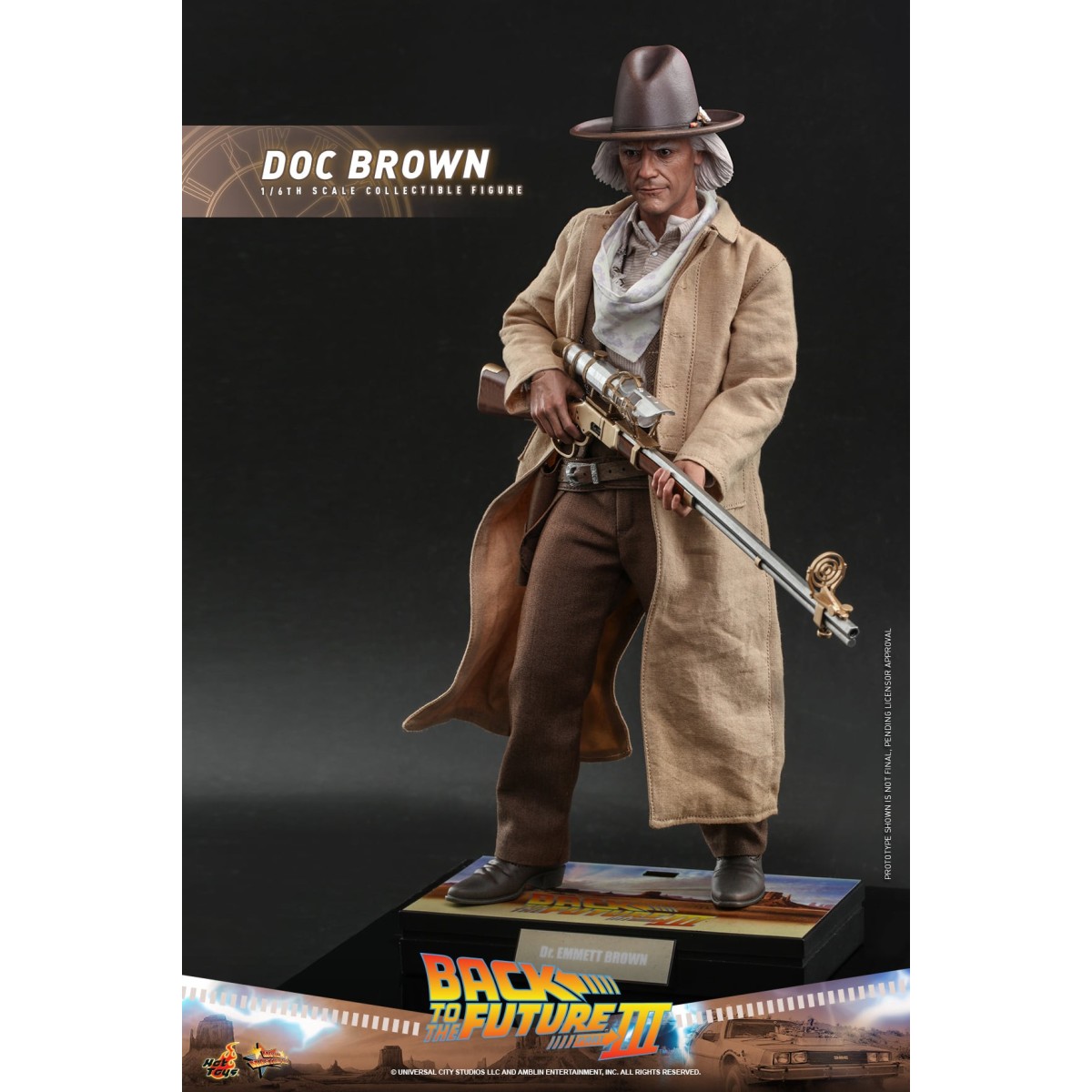 Hot Toys Regreso al Futuro 3 - Doc Brown Obra maestra de la película 1/6