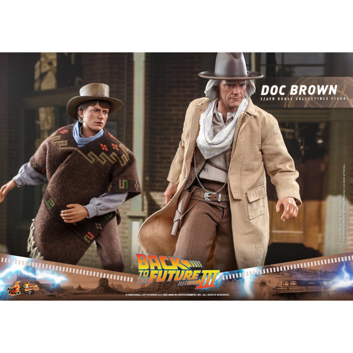 Hot Toys Regreso al Futuro 3 - Doc Brown Obra maestra de la película 1/6