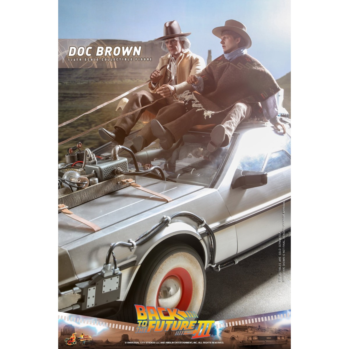 Hot Toys Regreso al Futuro 3 - Doc Brown Obra maestra de la película 1/6