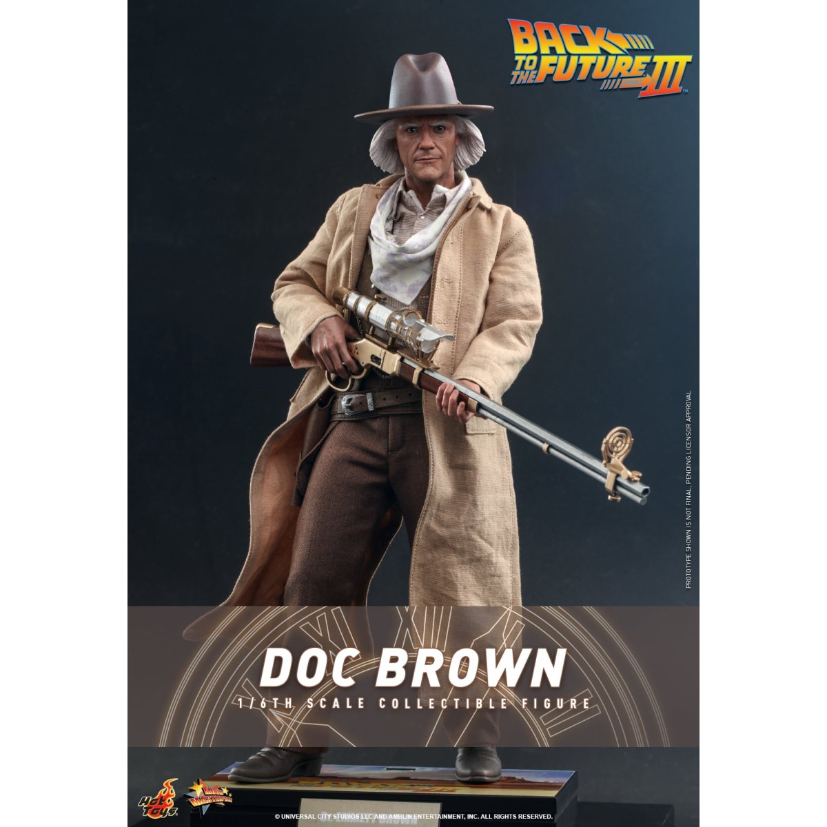 Hot Toys Regreso al Futuro 3 - Doc Brown Obra maestra de la película 1/6