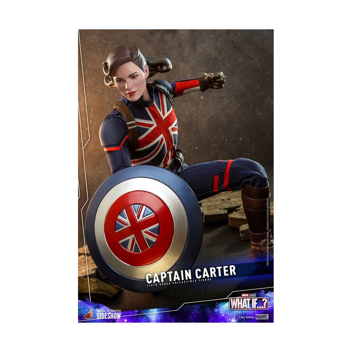 Hot Toys Movie Masterpiece - ¿Y si...?  Figura de acción del Capitán Carter 1/6