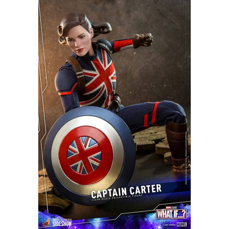 Hot Toys Movie Masterpiece - ¿Y si...?  Figura de acción del Capitán Carter 1/6
