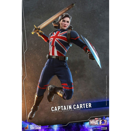 Hot Toys Movie Masterpiece - ¿Y si...?  Figura de acción del Capitán Carter 1/6