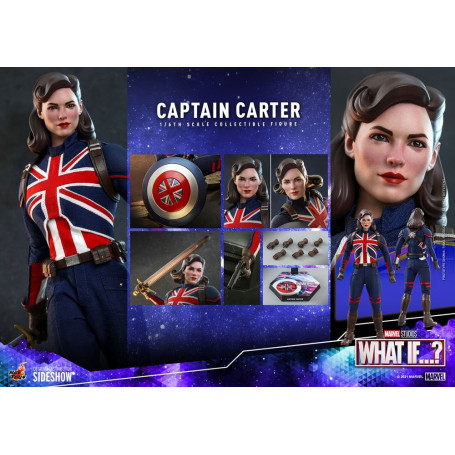 Hot Toys Movie Masterpiece - ¿Y si...?  Figura de acción del Capitán Carter 1/6