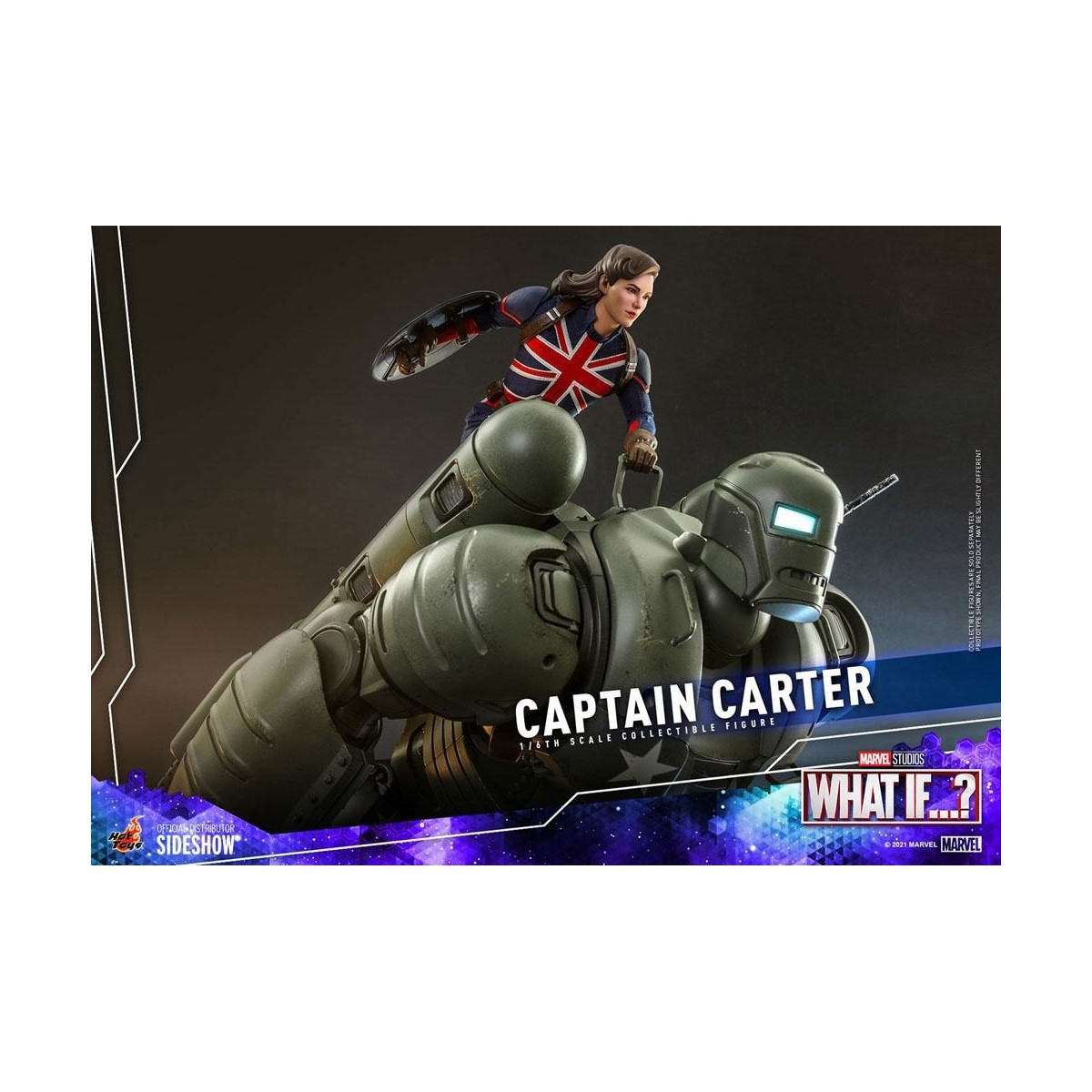 Hot Toys Movie Masterpiece - ¿Y si...?  Figura de acción del Capitán Carter 1/6