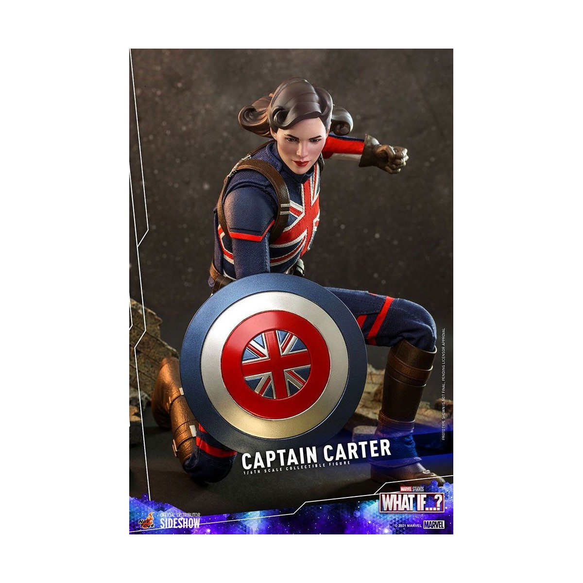 Hot Toys Movie Masterpiece - ¿Y si...?  Figura de acción del Capitán Carter 1/6