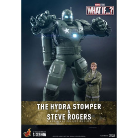 Hot Toys Movie Masterpiece - ¿Y si...? Steve Rogers y la figura de acción de Hydra Stomper 1/6