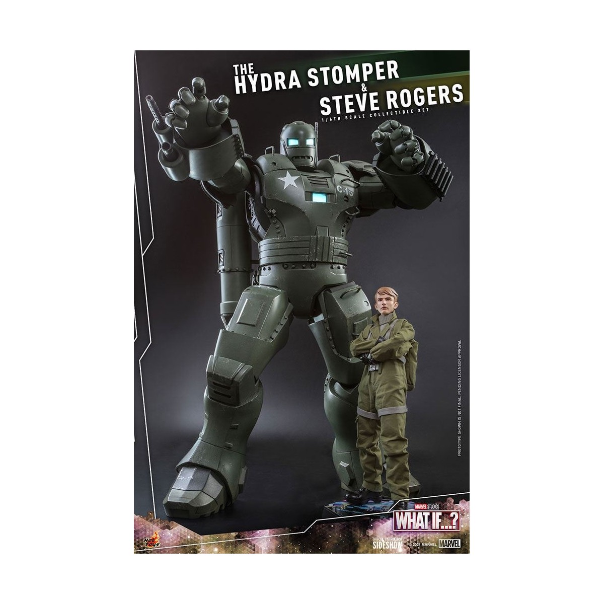 Hot Toys Movie Masterpiece - ¿Y si...? Steve Rogers y la figura de acción de Hydra Stomper 1/6