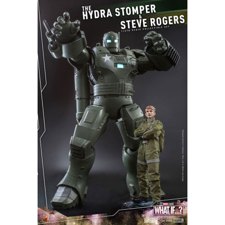 Hot Toys Movie Masterpiece - ¿Y si...? Steve Rogers y la figura de acción de Hydra Stomper 1/6