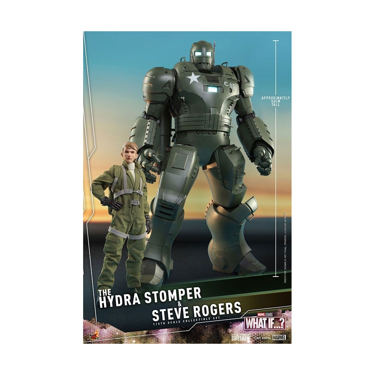 Hot Toys Movie Masterpiece - ¿Y si...? Steve Rogers y la figura de acción de Hydra Stomper 1/6