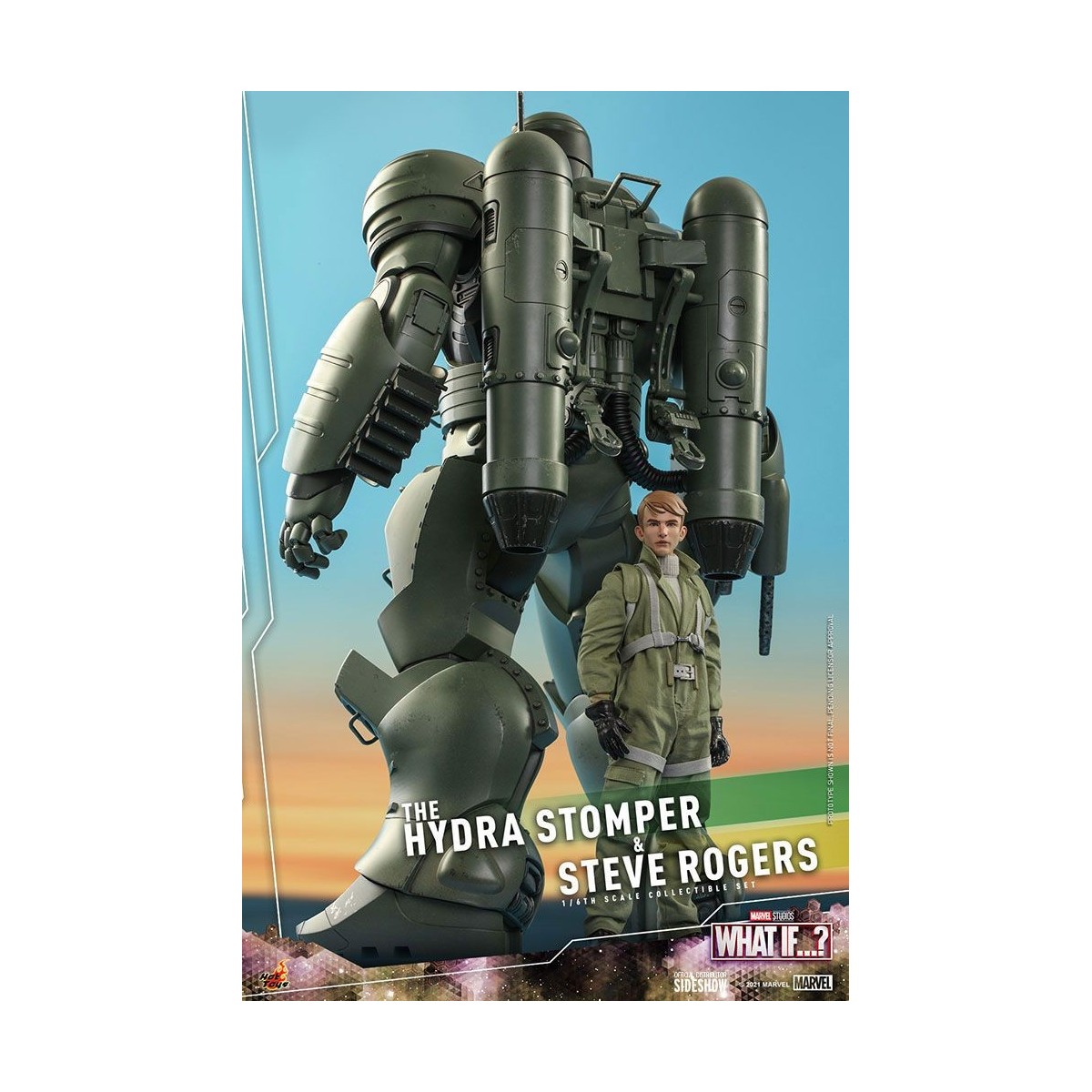 Hot Toys Movie Masterpiece - ¿Y si...? Steve Rogers y la figura de acción de Hydra Stomper 1/6