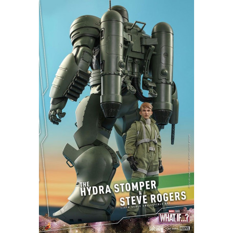 Hot Toys Movie Masterpiece - ¿Y si...? Steve Rogers y la figura de acción de Hydra Stomper 1/6