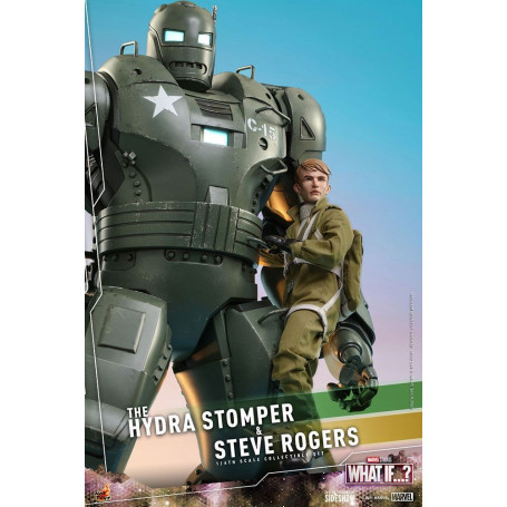 Hot Toys Movie Masterpiece - ¿Y si...? Steve Rogers y la figura de acción de Hydra Stomper 1/6