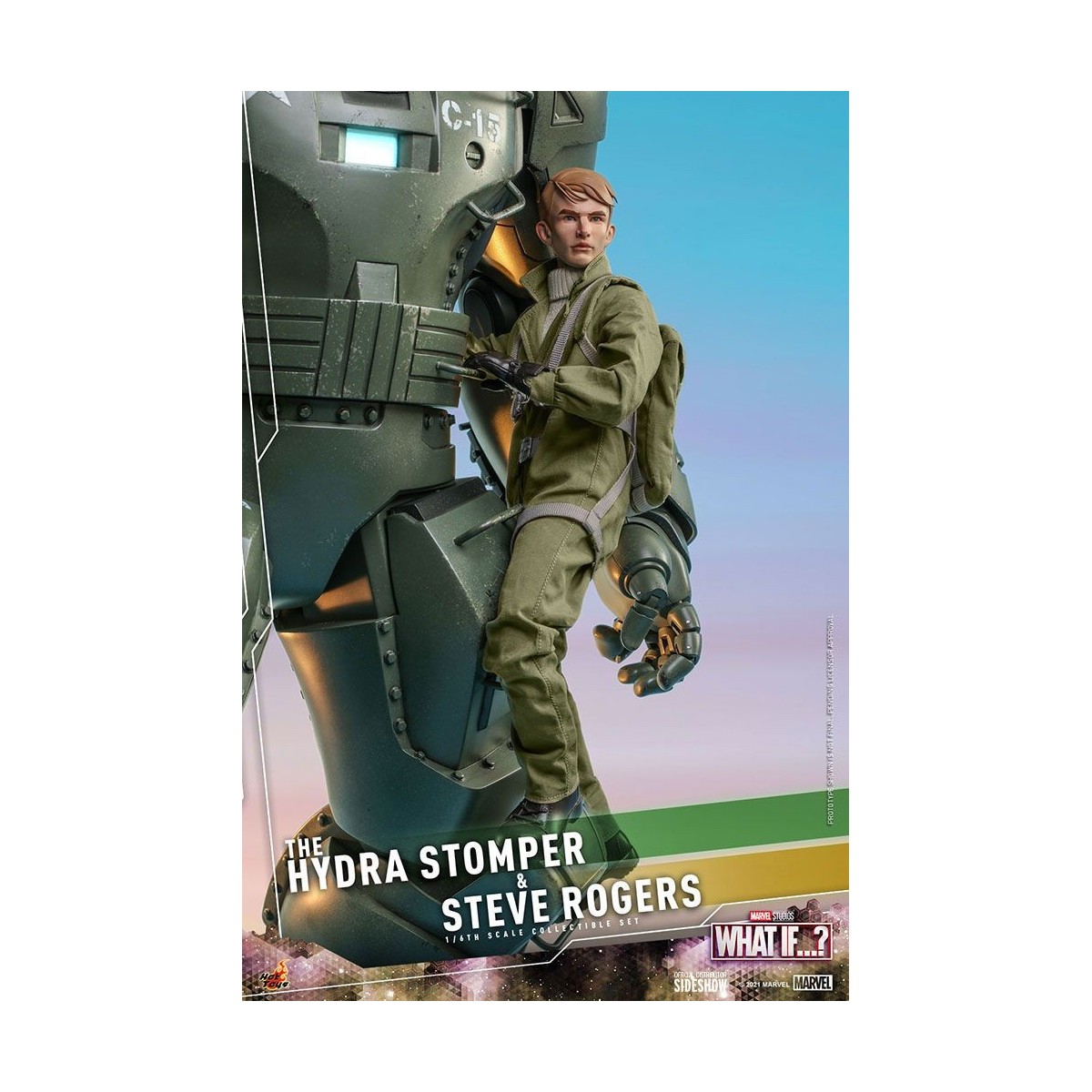 Hot Toys Movie Masterpiece - ¿Y si...? Steve Rogers y la figura de acción de Hydra Stomper 1/6