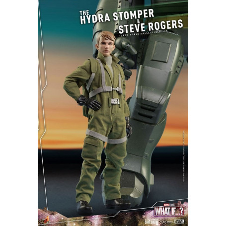 Hot Toys Movie Masterpiece - ¿Y si...? Steve Rogers y la figura de acción de Hydra Stomper 1/6