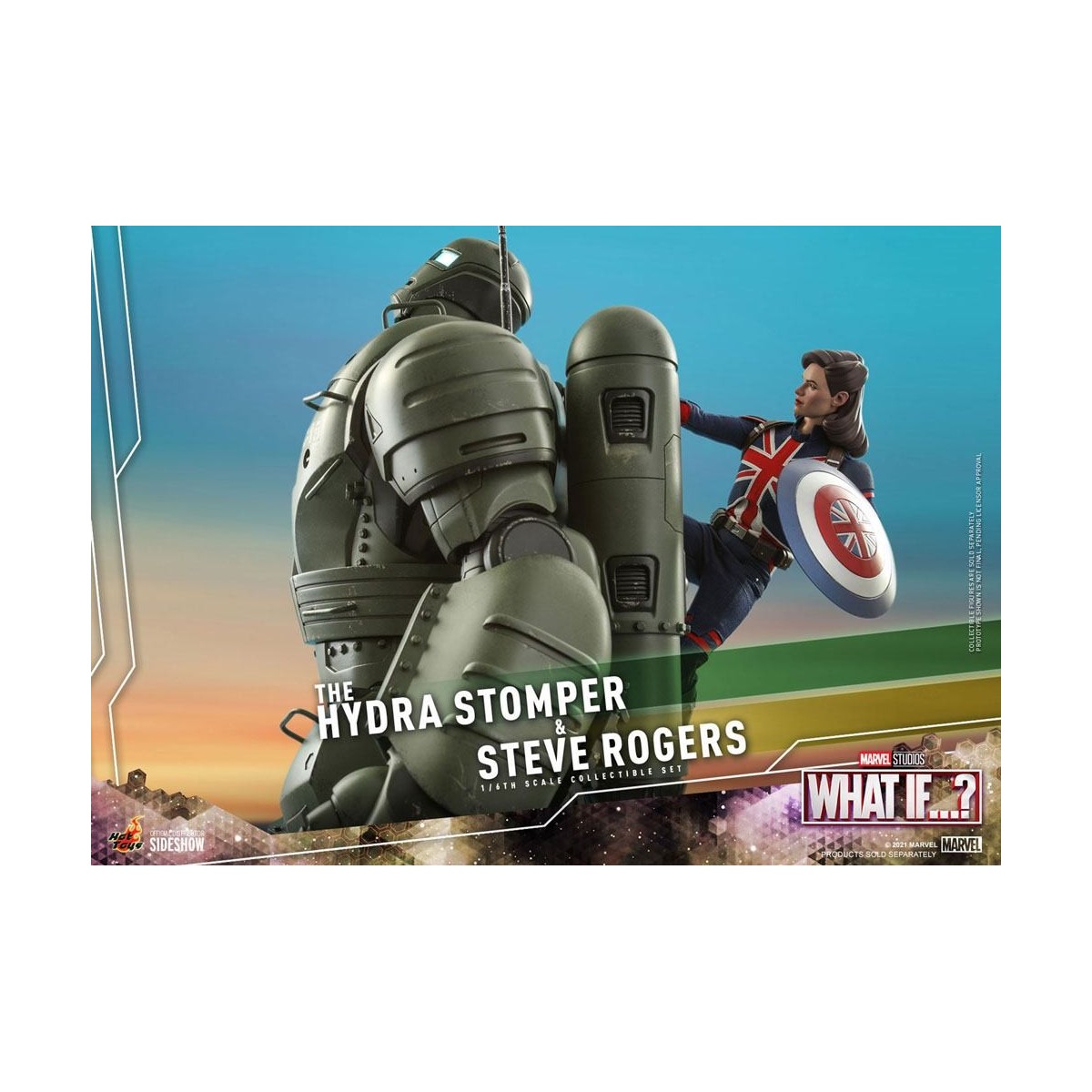 Hot Toys Movie Masterpiece - ¿Y si...? Steve Rogers y la figura de acción de Hydra Stomper 1/6