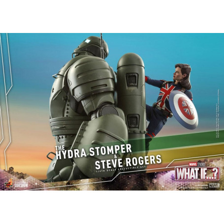 Hot Toys Movie Masterpiece - ¿Y si...? Steve Rogers y la figura de acción de Hydra Stomper 1/6