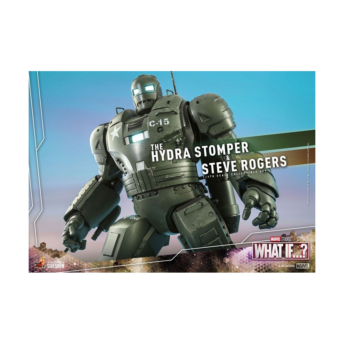 Hot Toys Movie Masterpiece - ¿Y si...? Steve Rogers y la figura de acción de Hydra Stomper 1/6
