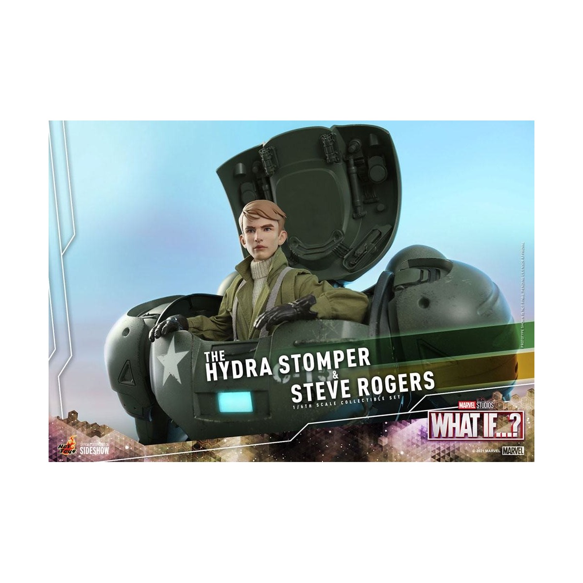 Hot Toys Movie Masterpiece - ¿Y si...? Steve Rogers y la figura de acción de Hydra Stomper 1/6