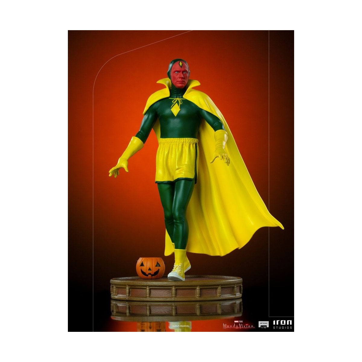 Iron Studios Marvel - Wanda Vision - Versión de Halloween de Vision - BDS Art Scale 1/10