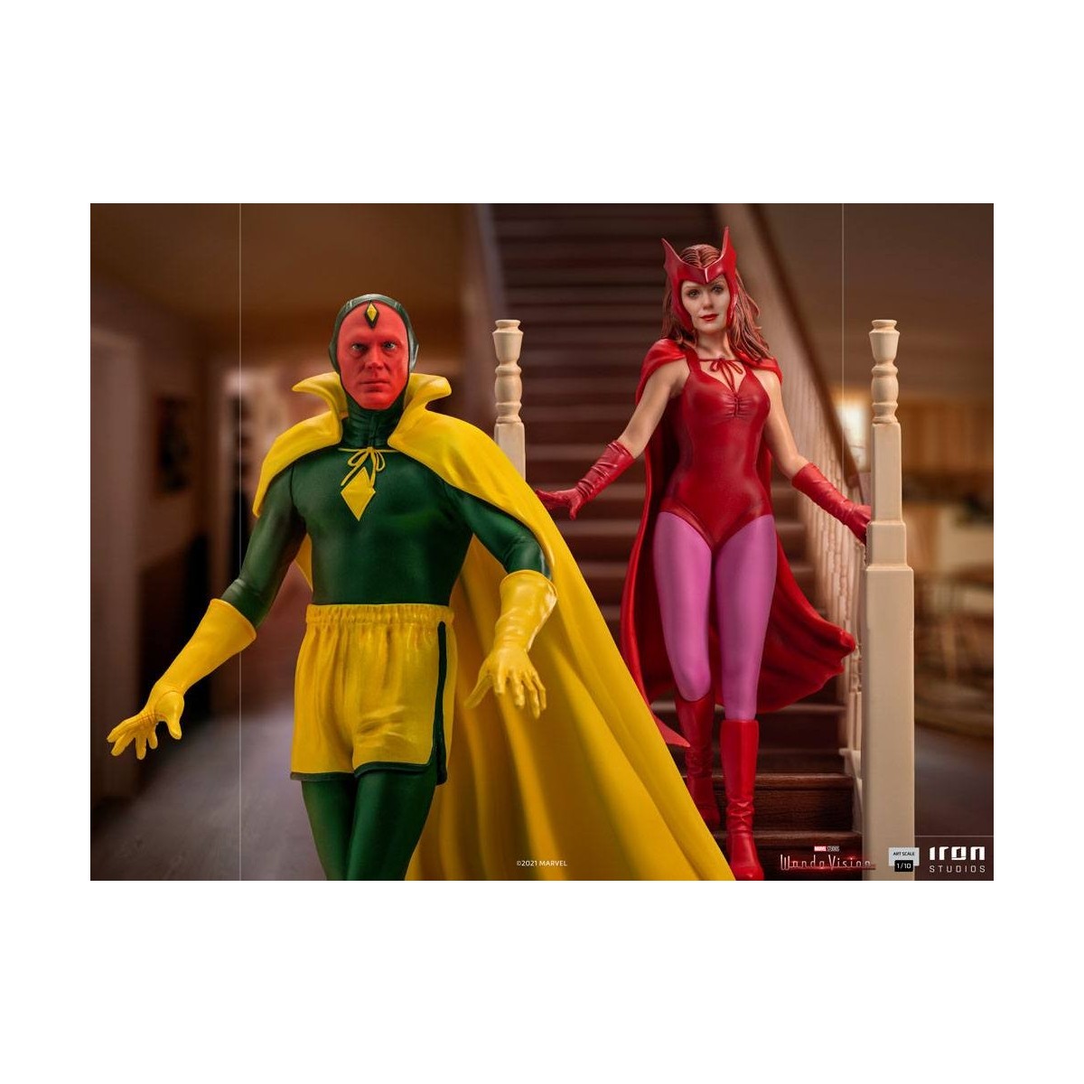 Iron Studios Marvel - Wanda Vision - Versión de Halloween de Vision - BDS Art Scale 1/10