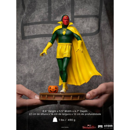 Iron Studios Marvel - Wanda Vision - Versión de Halloween de Vision - BDS Art Scale 1/10