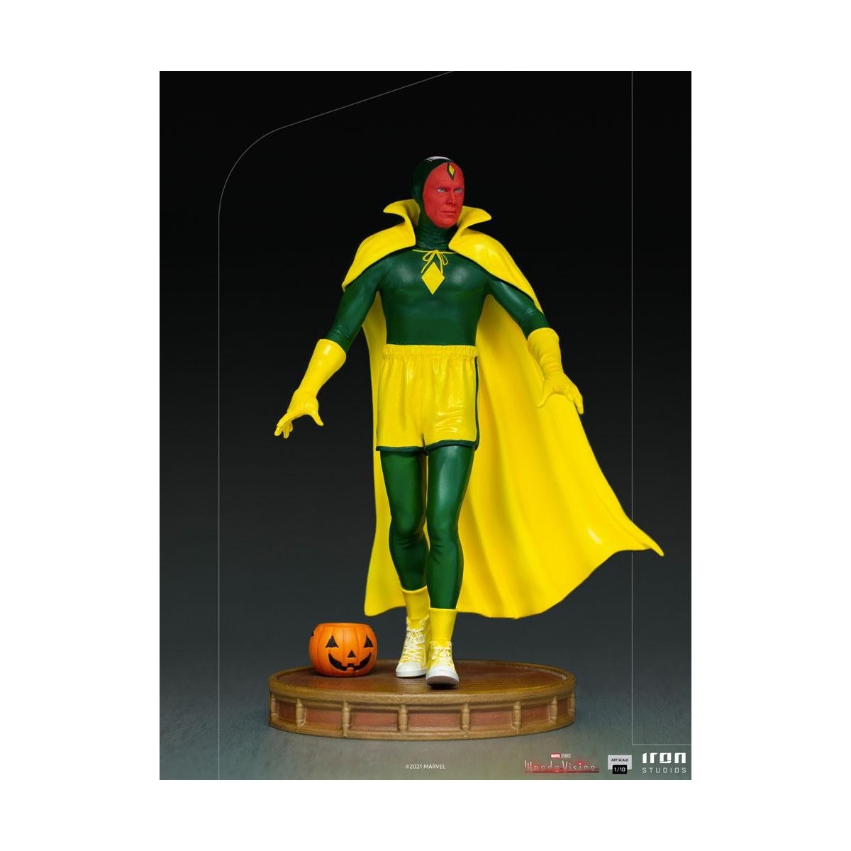 Iron Studios Marvel - Wanda Vision - Versión de Halloween de Vision - BDS Art Scale 1/10