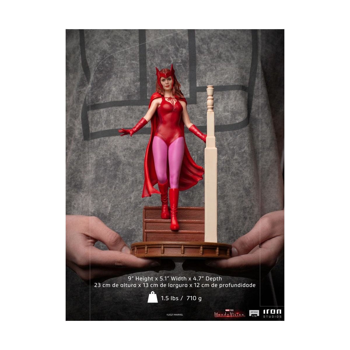 Iron Studios Marvel - Wanda Vision - Wanda Versión Halloween - BDS Art Scale 1/10