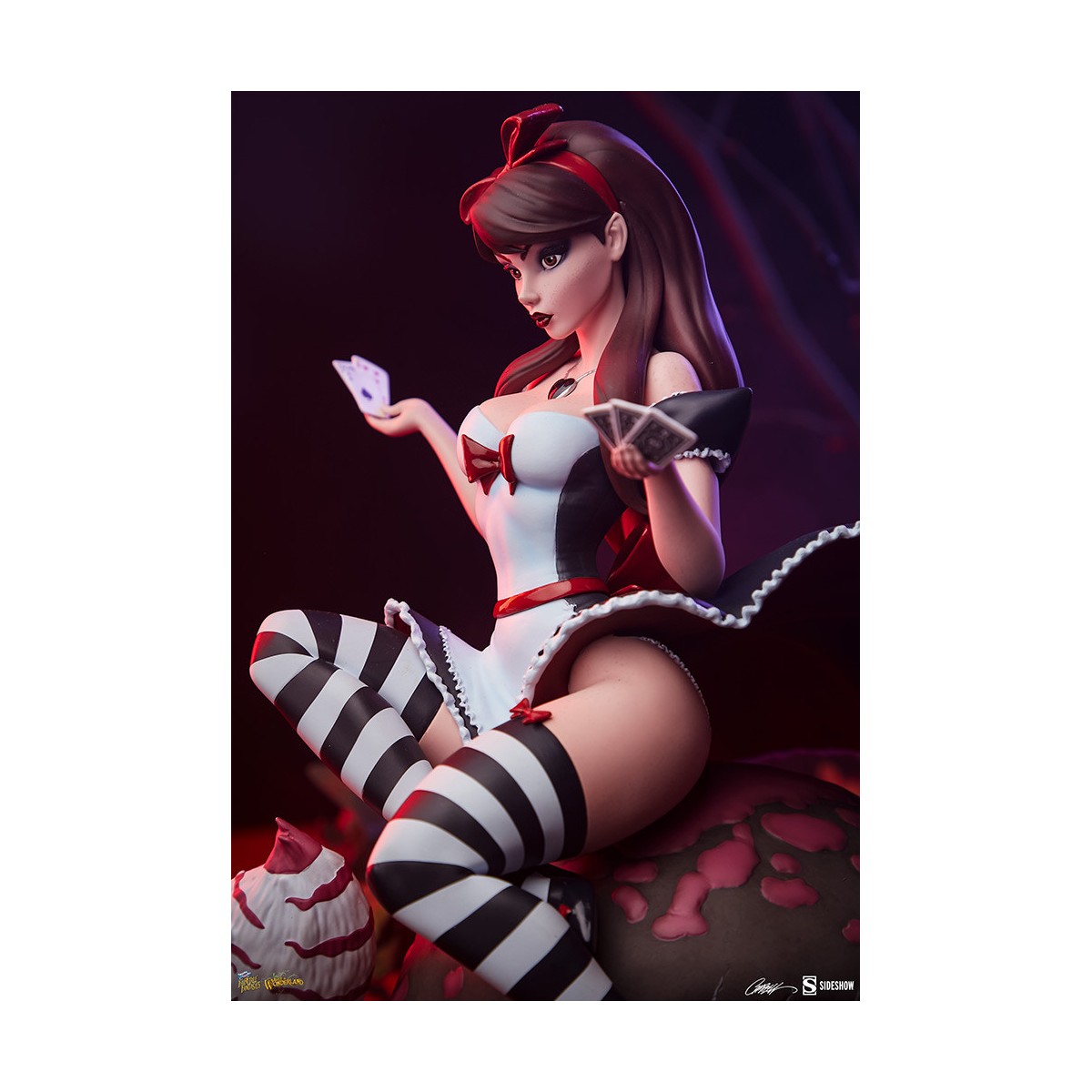 Sideshow Alicia en el País de las Maravillas Edición Juego de Corazones - Colección Fairytale Fantasies Campbell