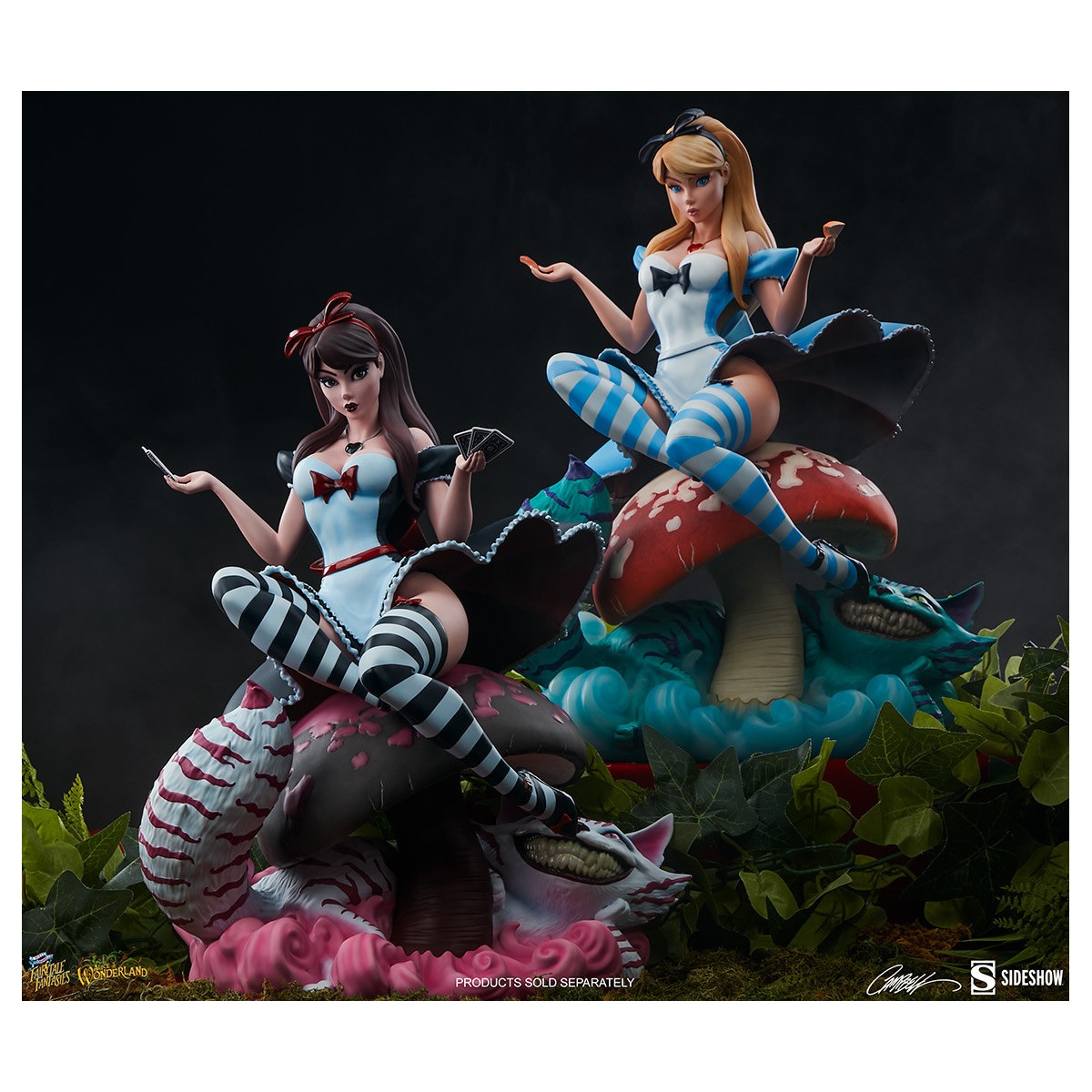Sideshow Alicia en el País de las Maravillas Edición Juego de Corazones - Colección Fairytale Fantasies Campbell