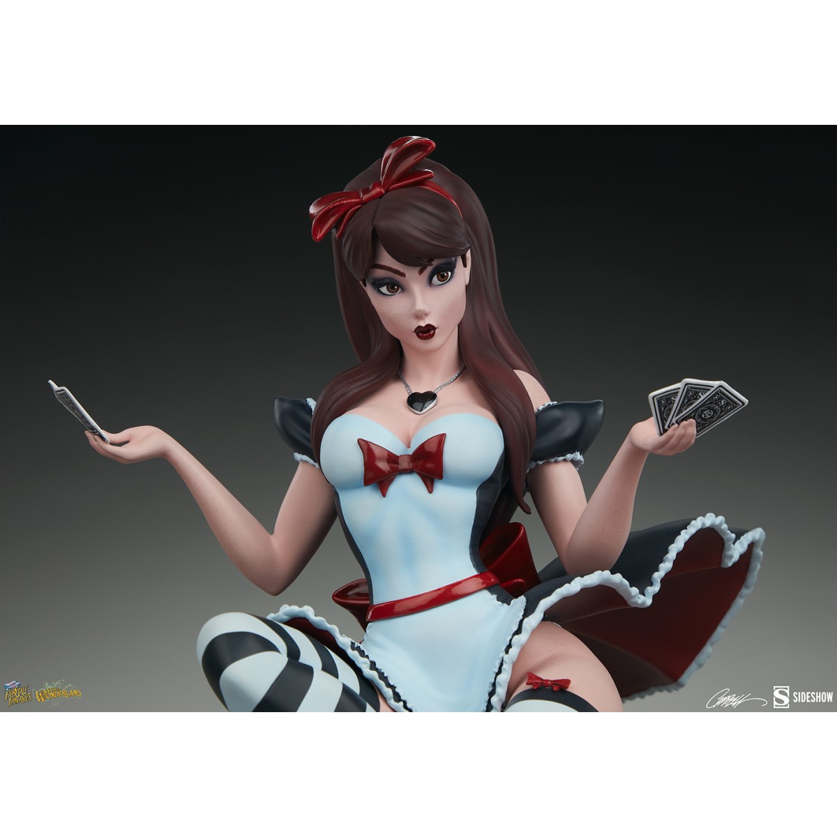 Sideshow Alicia en el País de las Maravillas Edición Juego de Corazones - Colección Fairytale Fantasies Campbell
