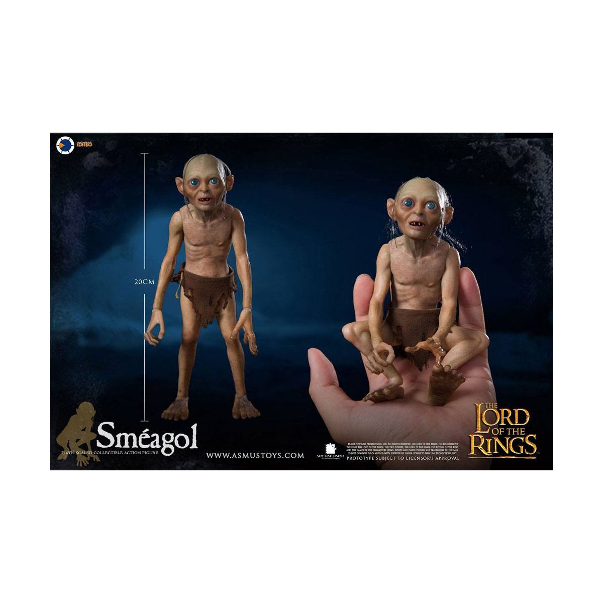 Asmus Toys - El Señor de los Anillos 1/6 Gollum - LOTR