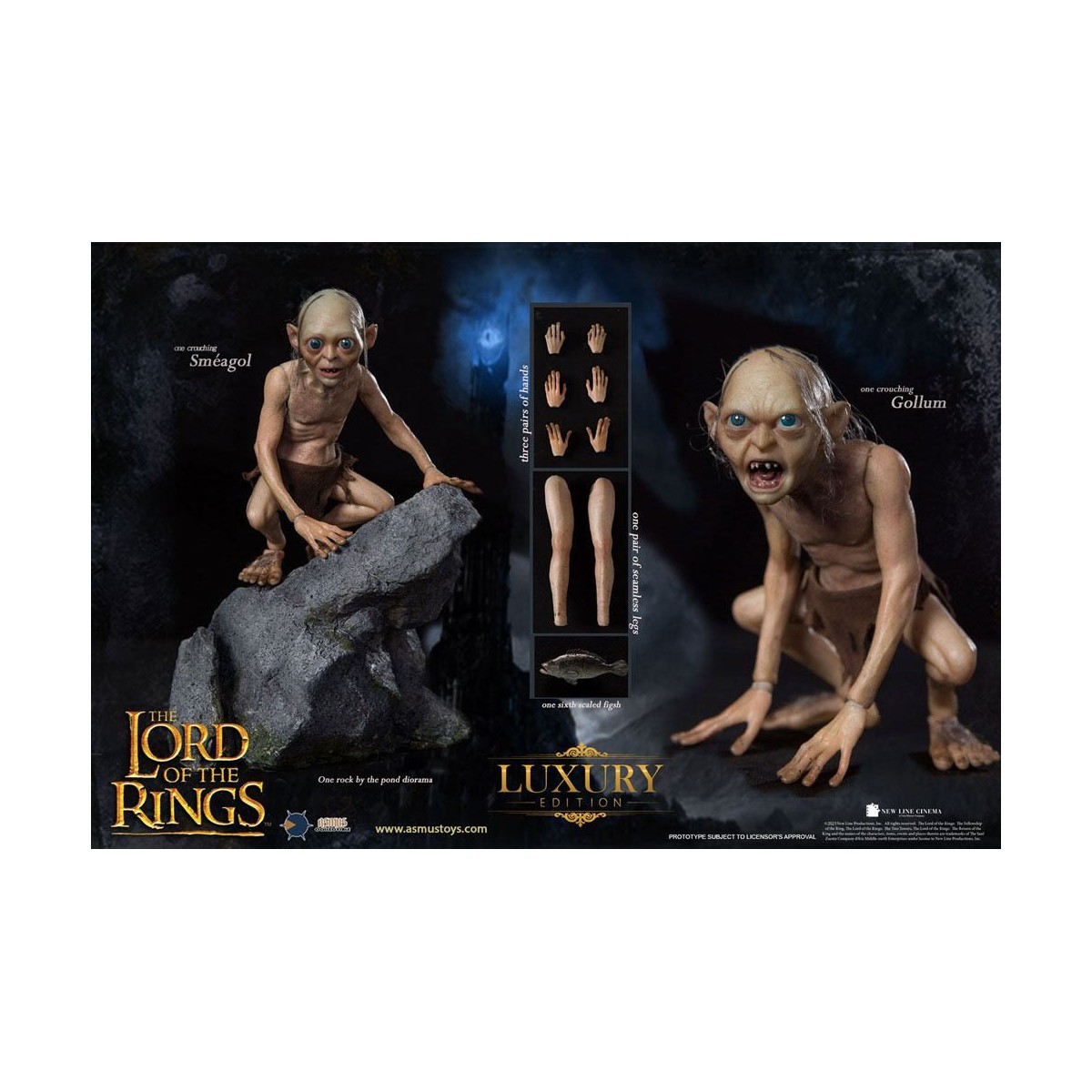 Asmus Toys - El Señor de los Anillos 1/6 Gollum - LOTR
