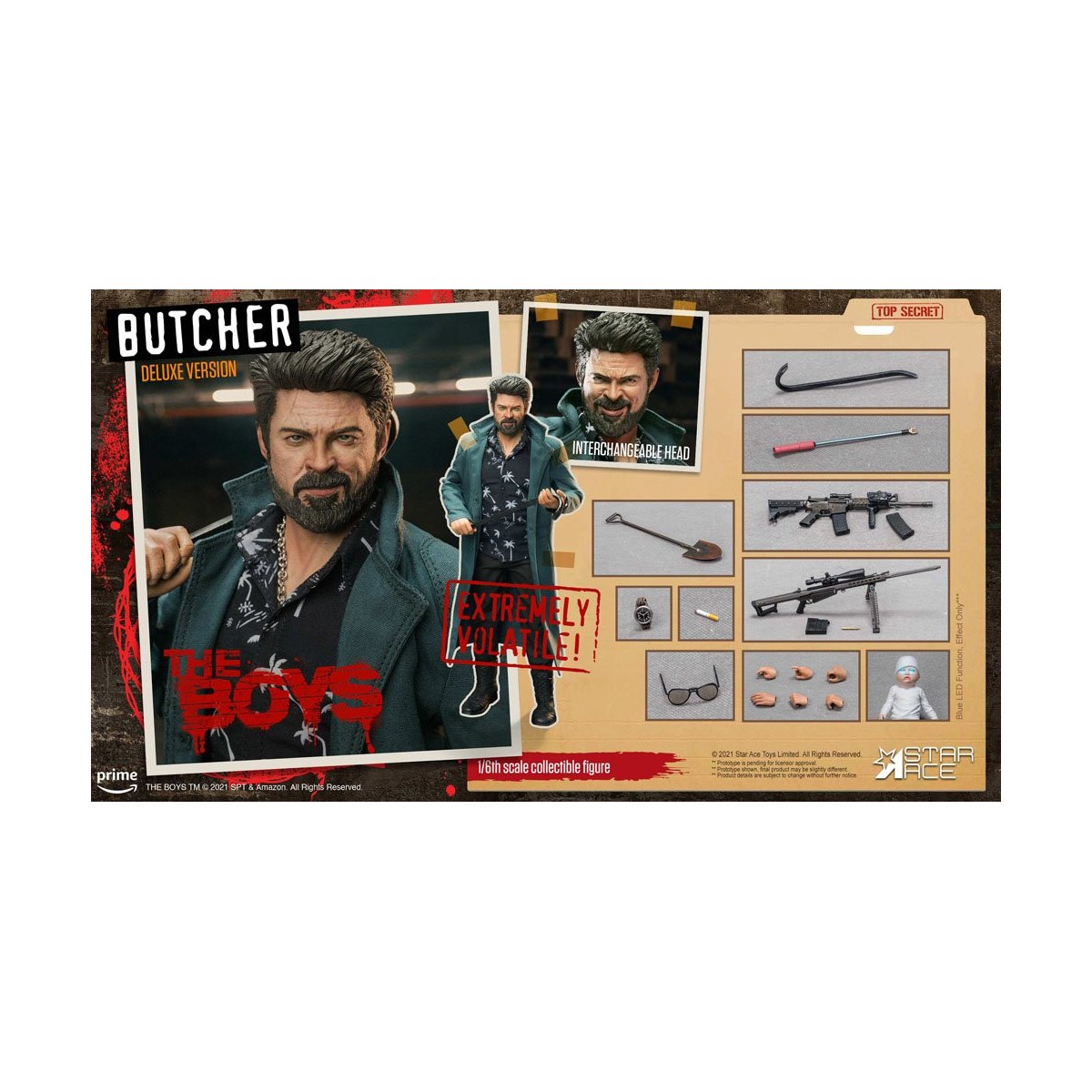 Star Ace - The Boys - Billy Butcher (Deluxe Version) - Mi película favorita figura 1/6