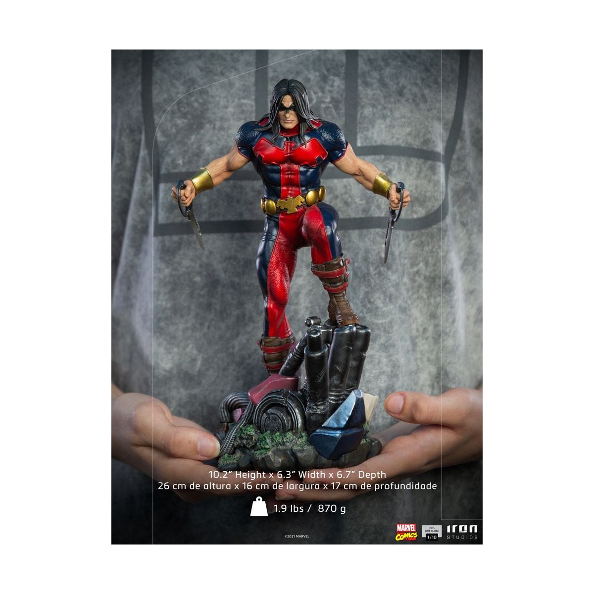 Iron Studios - X-Men Warpath - Marvel Comics Estatuilla 1/10 BDS Art Scale