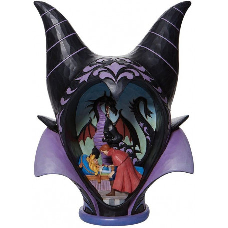 Enesco - Disney Traditions - Diorama Tocado de Maléfica - "El beso del amor verdadero" - La Bella Durmiente