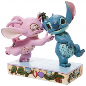 Disney Traditions Lilo and Stich - Stitch & Angel Mistletoe Kisses